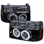 Spec-D 92-96 Ford F150 F250 Bronco Headlights Black/Smoked