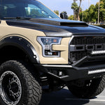 Spec-D 15-17 Ford F150 LED Bar Headlights Black Clear Lens
