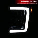 Spec-D 11-16 Ford F250/F350 Halo Projector Headlights Smoked