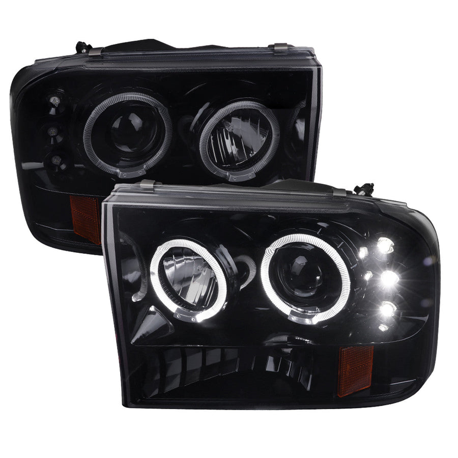 Spec-D 99-04 Ford F250 F350 F450 Excursion Headlights Smoked