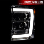 Spec-D 11-16 Ford F250 F350 F450 Pro SEQ Headlights Chrome