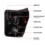 Spec-D 11-16 Ford F-250/F-350/F-450/F-550 Headlights Halo Black/Smoked