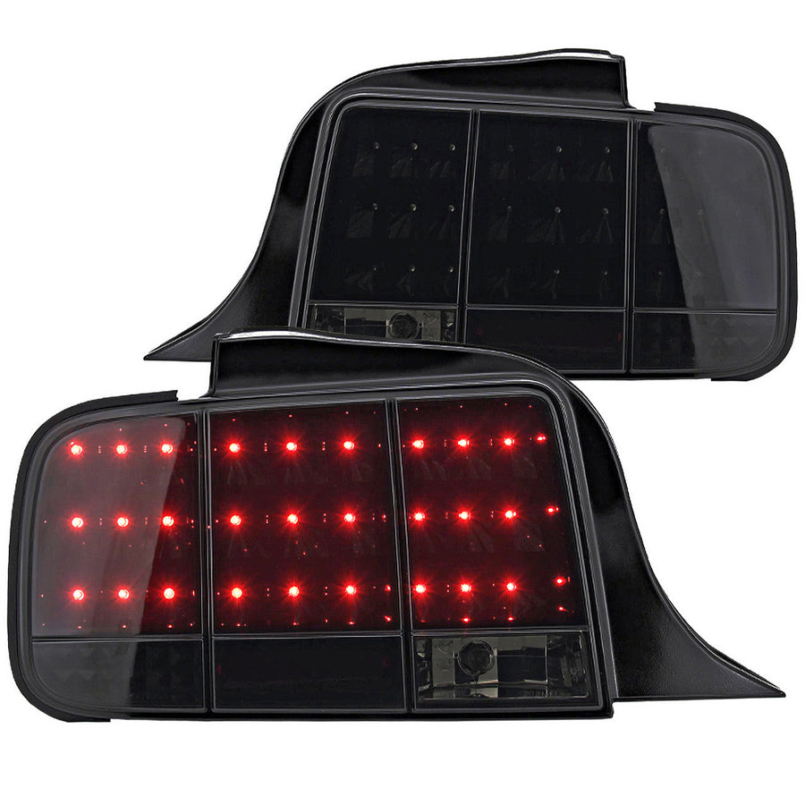 Spec-D 05-09 Ford Mustang 05-09 SEQ LED Tail Lights Red/Smoked