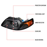 Spec-D 99-04 Ford Mustang Projector Headlights Black