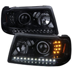 Spec-D 01-11 Ford Ranger Projector Headlights LED Singals Black
