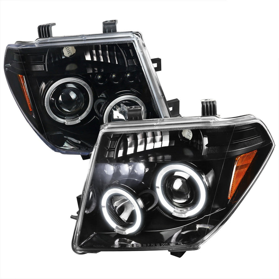 Spec-D 05-07 Frontier Pathfinder Projector Headlights Black