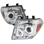 Spec-D 05-08 Frontier Pathfinder Projector Headlights Chrome