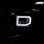 Spec-D 14-19 GMC Sierra Headlights LED DRL Bar Projector Chrome