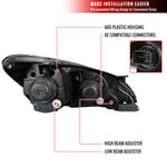 Spec-D 10-12 Hyundai Genesis 2DR Projector Headlights Black