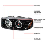 Spec-D 00-06 GMC Denali Dual Projector Headlights Black