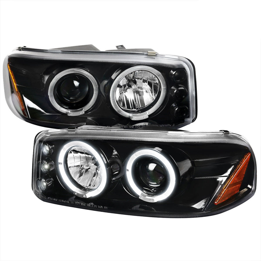 Spec-D 00-06 GMC Denali Dual Projector Headlights Black