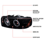 Spec-D 00-06 GMC Yukon Denali Headlights Halo Projector Smoked
