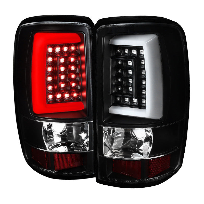 Spec-D 00-06 GMC Yukon Denali Tail Lights LED G2 Matte Black/Clear
