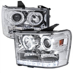 Spec-D 07-14 GMC Sierra Pickup Projector Headlights Chrome