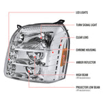 Spec-D 07-14 GMC Yukon Denali Halo Projector Headlights Chrome