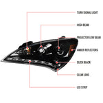 Spec-D 10-12 Hyundai Genesis 2DR Projector Headlights Black