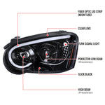 Spec-D 04-05 Impreza WRX STI Outback Headlights Black/Clear