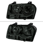 Spec-D 05-10 Chrysler 300 OE Style Chrome w Smoked Lens Headlights