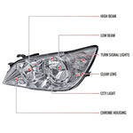 Spec-D 01-05 Lexus IS300 Crystal Headlights OEM Style Chrome
