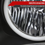 Spec-D 05-09 Ford Mustang LED Halo Headlights OEM Style Black