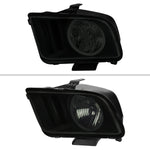 Spec-D 05-09 Ford Mustang LED Halo Headlights OEM Style Black/Smoked
