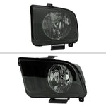 Spec-D 05-09 Ford Mustang OE Style Matte Blk/ Light Smoked Headlights