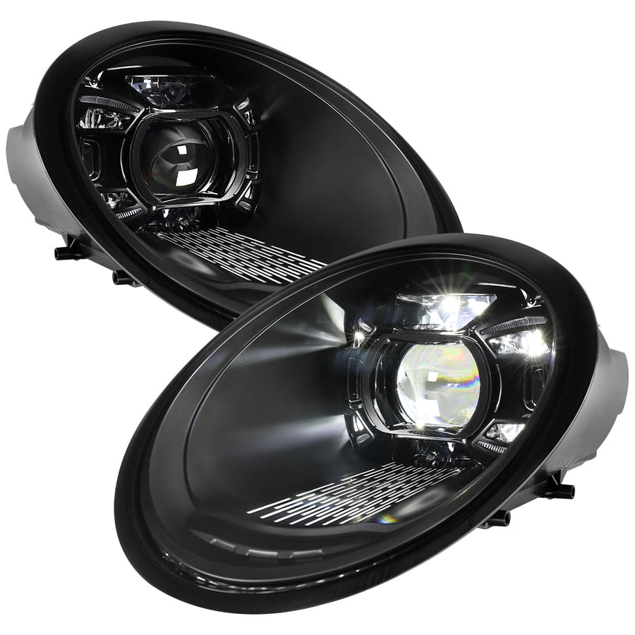 Spec-D 05-08 Porsche 911 997.1 LED Projector Headlights Black