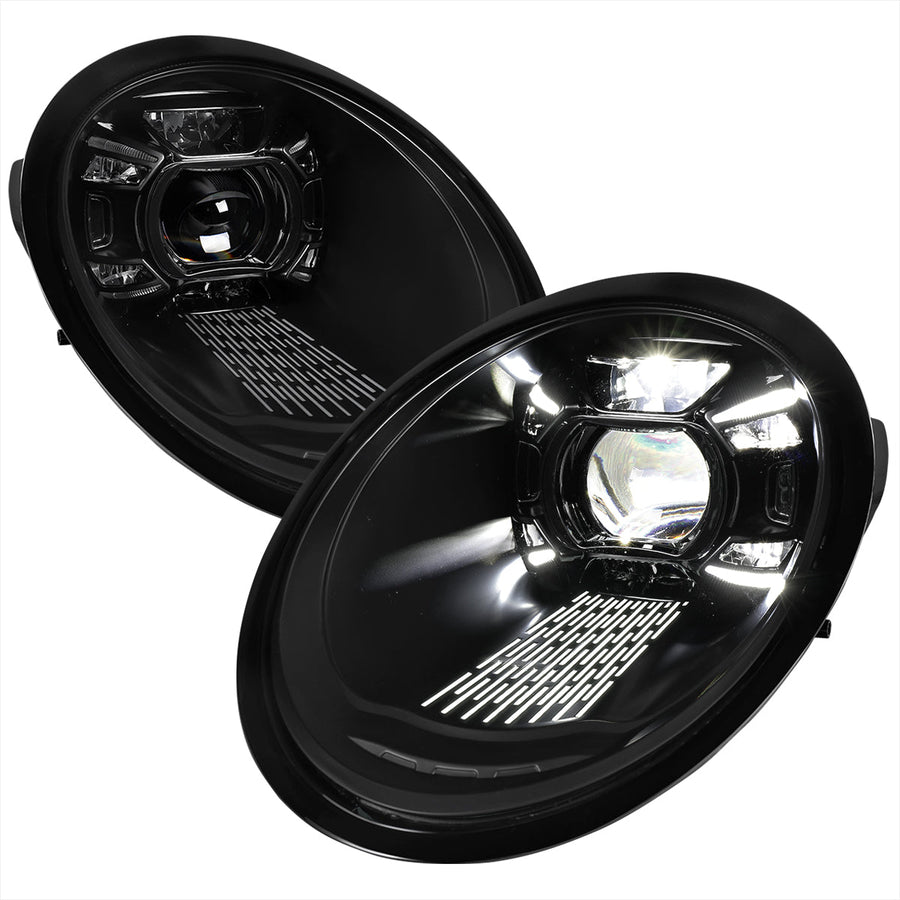 Spec-D 09-13 Porsche 911 997.2 Projector Headlights Black