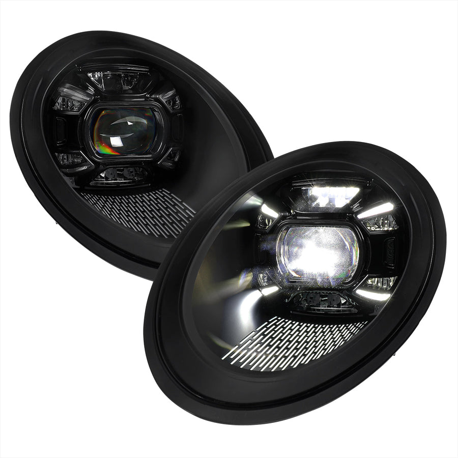 Spec-D 12-2018 Porsche 911 991 LED Projector Headlights Black