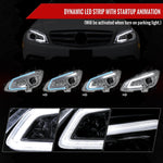 Spec-D 08-11 Benz W204 C-Class Sequential LED Headlights Chrome