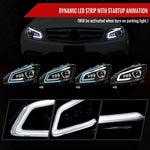 Spec-D 08-14 Mercedes C-Class W204 Headlights Sequential Black/Clear