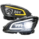 Spec-D 08-14 Mercedes C-Class W204 Headlights Sequential Black/Clear