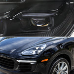 Spec-D 15-17 Porsche Cayenne 958 Matrix Style Headlights Dynamic Black
