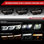 Spec-D 15-17 Mustang Headlights Sequential Start-Up Animation Black