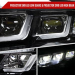 Spec-D 15-17 Mustang Headlights Sequential Start-Up Animation Black