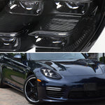 Spec-D 14-16 Porsche Panamera 970 Matrix Style Headlights for HID Blk