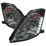 Spec-D 03-05 350Z Projector Headlights Factory HID Chrome/Smoked