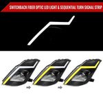 Spec-D 03-05 Nissan 350Z Headlights Projector Black SEQ