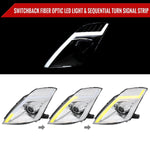 Spec-D 06-09 Nissan 350Z SEQ Projector Headlights Chrome Factory HID