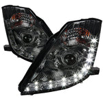 Spec-D 06-09 350Z LED Projector Headlights Chrome/Smoked Lens