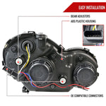 Spec-D 01-07 Benz W203 C-Class 4DR Projector Headlights LED Bar