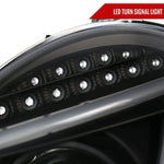 Spec-D 01-07 Benz W203 C-Class 4DR Projector Headlights LED Light Bar