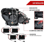 Spec-D 08-11 Benz W204 C Class Pro Headlights Light Bar & Turn Lights