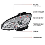 Spec-D 08-11 Benz W204 C Class Pro Headlights Light Bar & Turn Lights