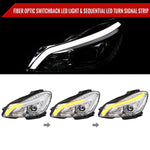Spec-D 12-14 Mercedes W204 C-Class Headlights Sequential LED Chrome