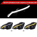 Spec-D 12-14 Mercedes W204 C-Class SEQ Bar Pro Headlights Black Smoked