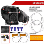 Spec-D 12-14 Mercedes C-Class W204 Projector Headlights LED Turn.