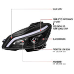 Spec-D 12-14 Mercedes C-Class W204 Projector Headlights LED Turn.