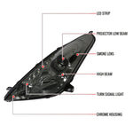 Spec-D 00-05 Celica Projector Headlights LED Chrome/Smoked Lens