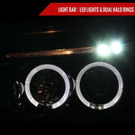Spec-D 05-10 Dodge Charger Halo Projector Headlights Black
